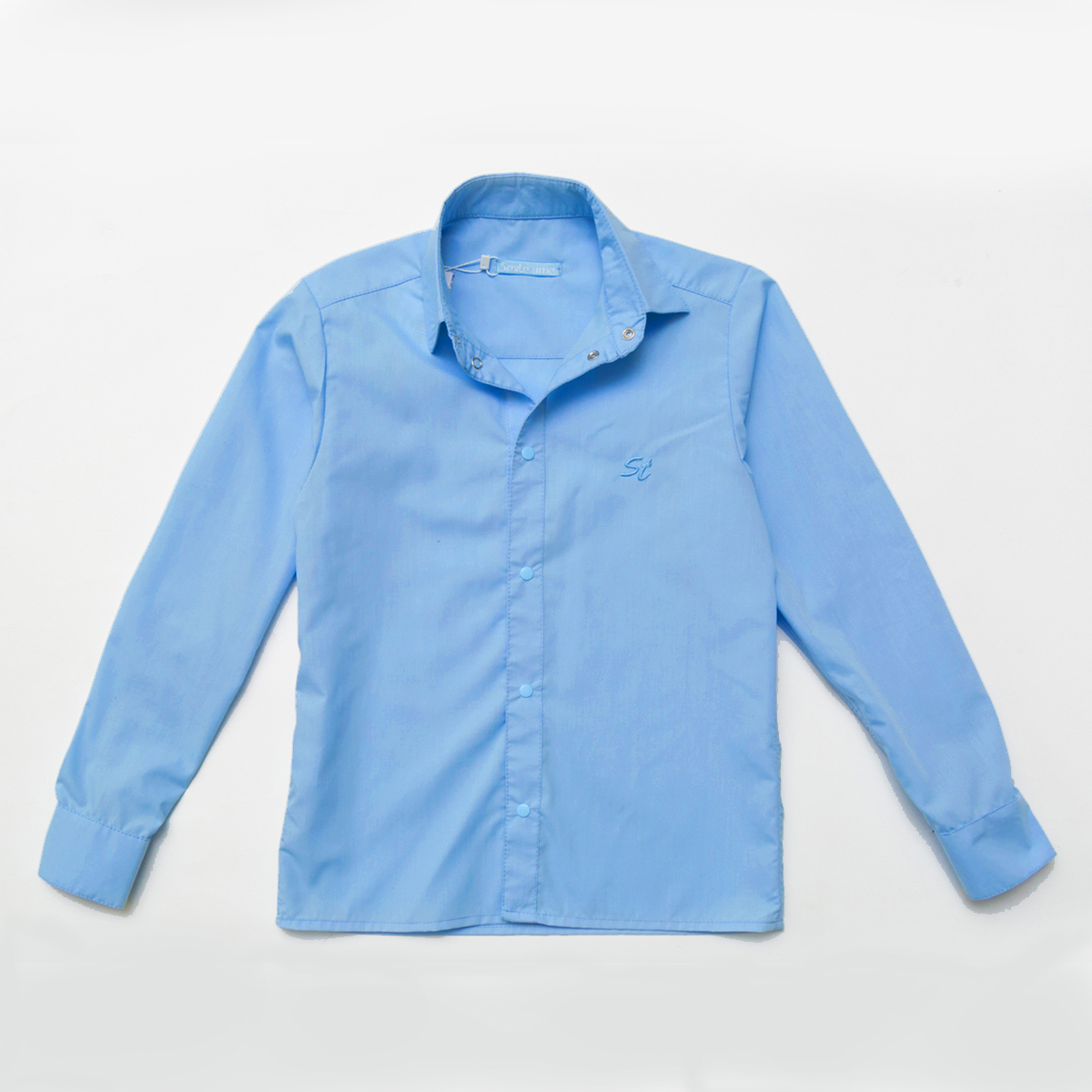 Рубашка для мальчика SmileTime с длинным рукавом Classic, синяя